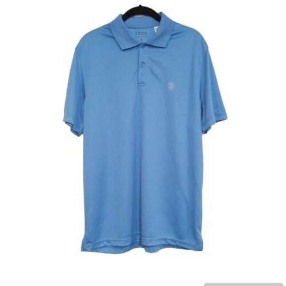 Izod Other - IZOD Mens Polo Shirt Size Medium Light Blue  Short Sleeve M Perfect Condition